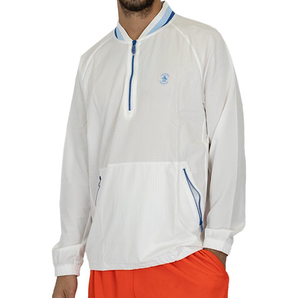 Men's Heritage 1/4 Zip Tennis Windjacket Bright White Apparel Penguin