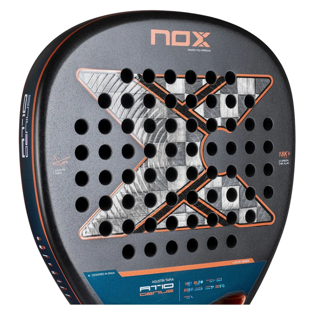 AT10 Genius Attack 18k Alum Padel Racquet Padel Racquets Nox