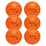 Power 6 Pack Indoor Pickleball Balls Orange Balls Diadem