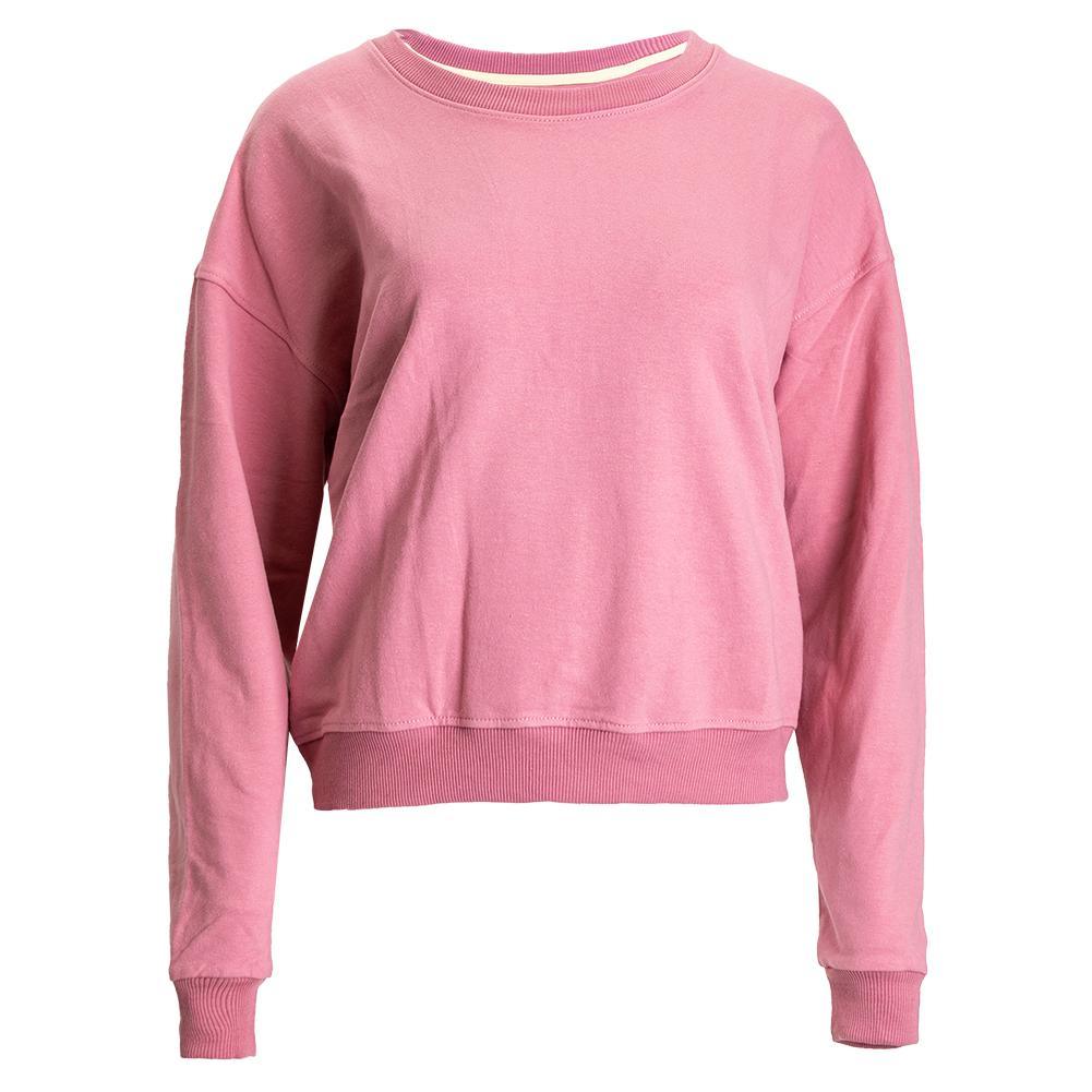 Women's Pickleball Paddles Sweatshirt Rose Apparel CourtLife
