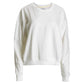 White - Women's Pickleball Paddles Sweatshirt Ivory Apparel CourtLife