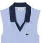 Women`s On Court Sleeveless Tennis Polo Delphinium and Navy Blue Apparel Lacoste