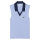 Women`s On Court Sleeveless Tennis Polo Delphinium and Navy Blue Apparel Lacoste