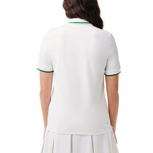Women's Pique Tennis Polo with Contrast Stripped Collar Apparel Lacoste