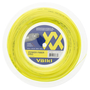 Power Fiber Pro Neon Yellow Tennis String Reel Strings Volkl