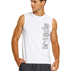 Men`s Josh Pickleball Tank Lavender Mist and Chalk Apparel Spin-It