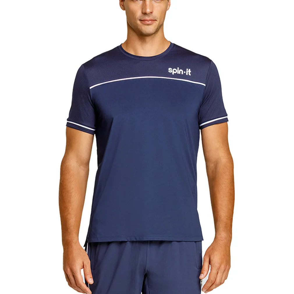 Men`s Lionel Short Sleeve Pickleball Tee Apparel Spin-It