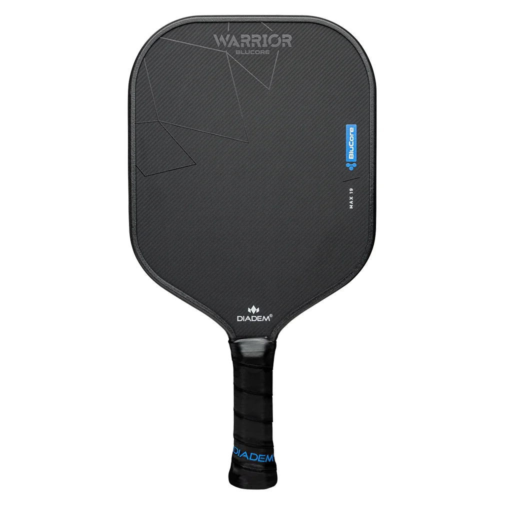 Warrior BluCore v3 Max 19mm Pickleball Paddle Black Racquets Diadem