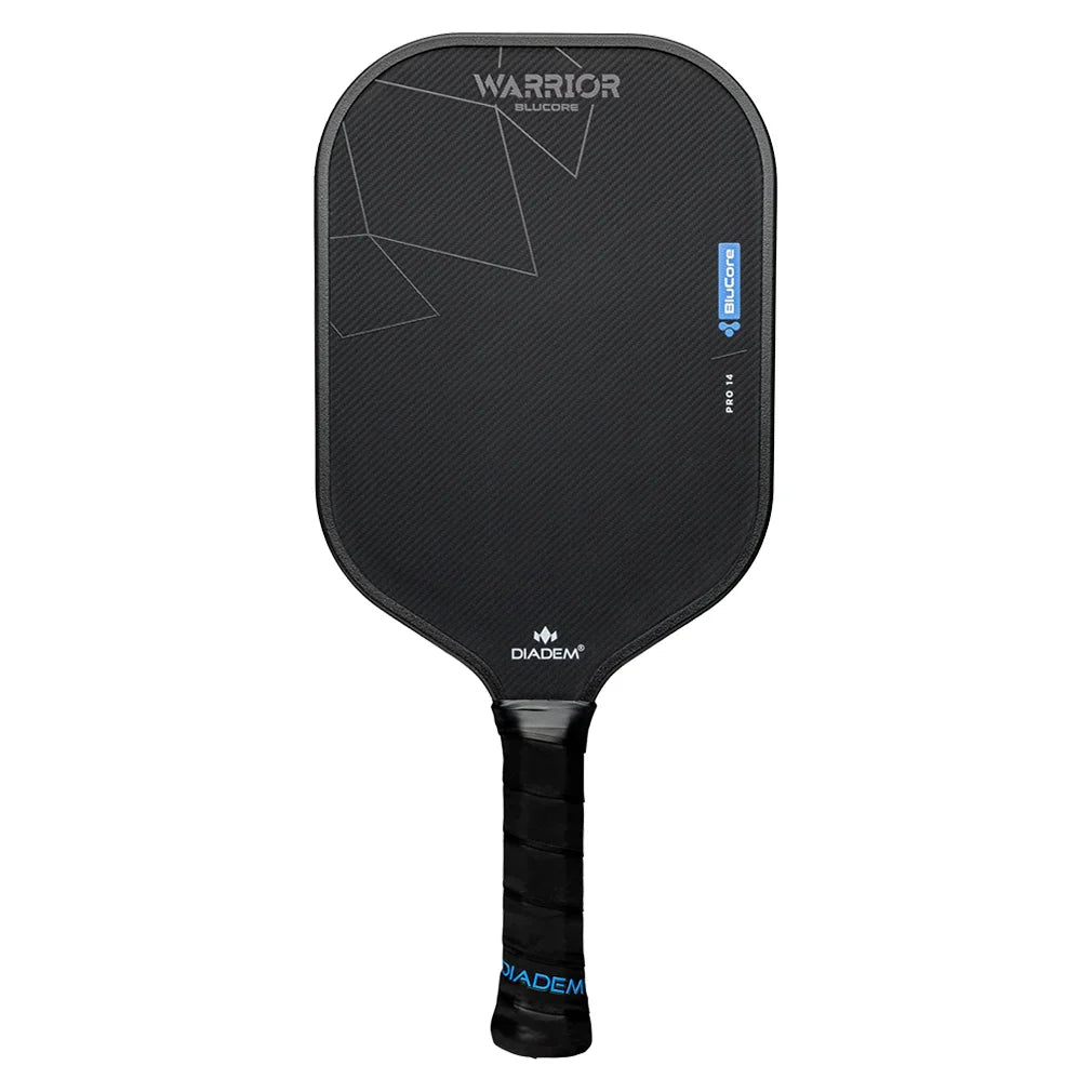 Warrior BluCore v3 Pro 14mm Pickleball Paddle Black Racquets Diadem