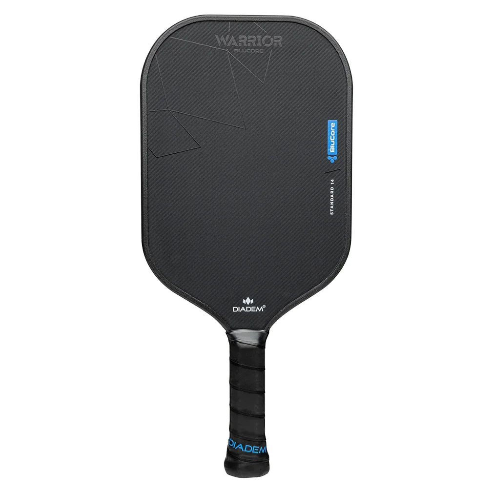 Warrior BluCore v3 Standard 14mm Pickleball Paddle Black Racquets Diadem