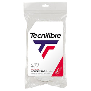 Pro Contact Tennis Overgrip White 30 Pack Accessories Tecnifibre