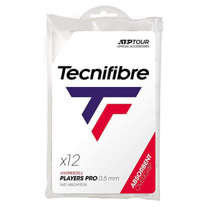 Pro Players Tennis Overgrip 12 Pack White Accessories Tecnifibre