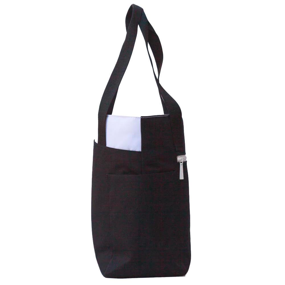 Paddle/Racquet Tote Black and Sea Salt Maggiemather