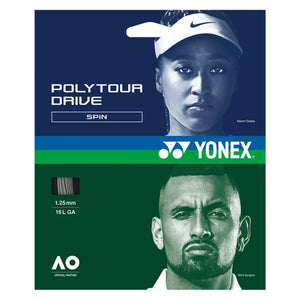 POLYTOUR DRIVE 125/16L Tennis String Silver Strings Yonex