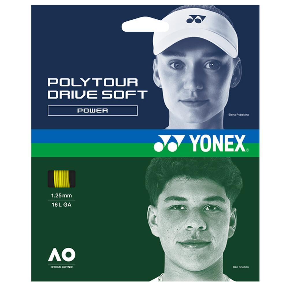 POLYTOUR DRIVE 125 Tennis String Flash Yellow Strings Yonex
