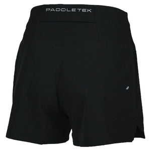 Womens Base Level Performance Tennis Short Black Apparel Paddletek