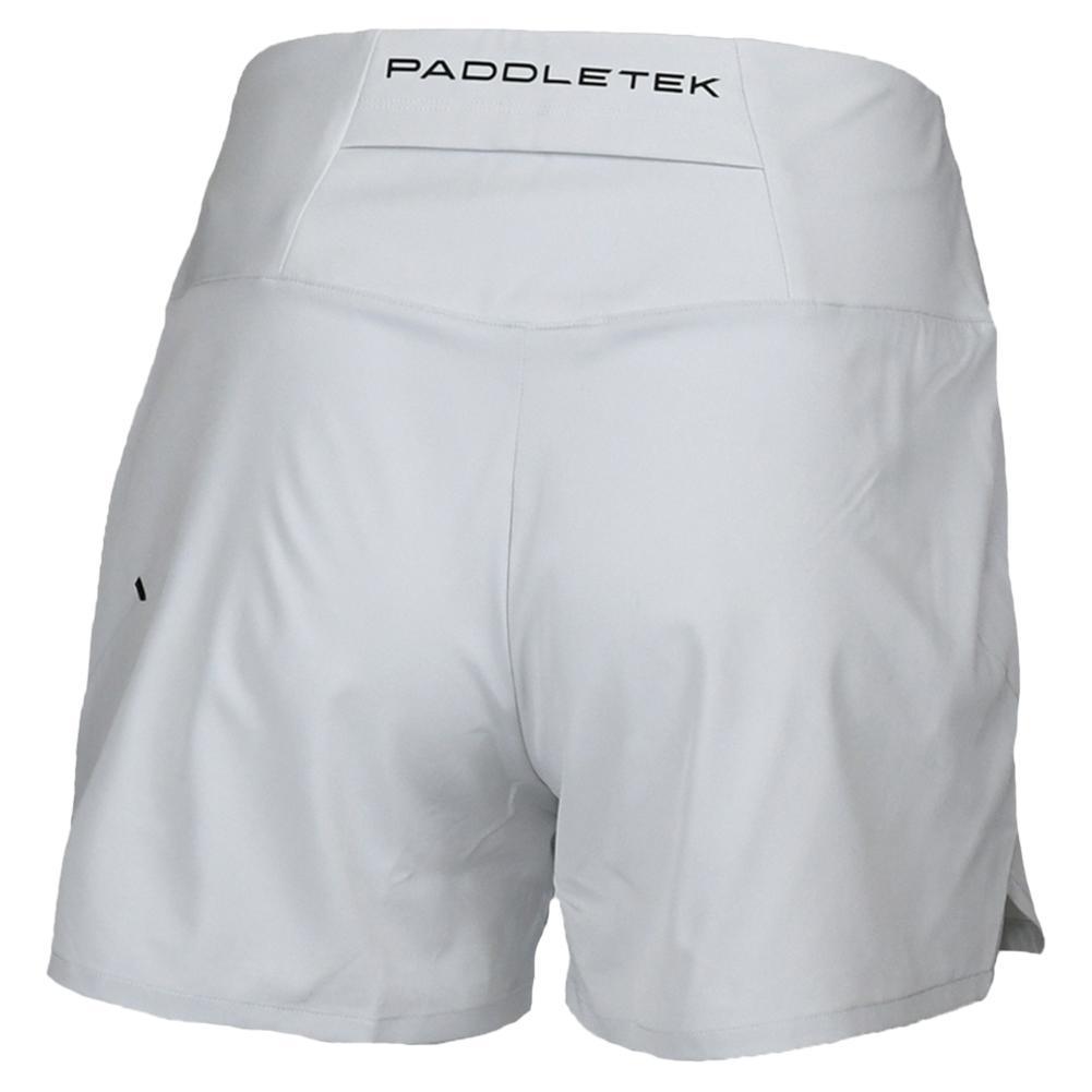 Womens Base Level Performance Tennis Short Glacier Gray Apparel Paddletek
