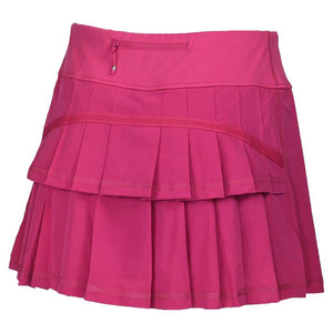 Womens Performance Tennis Skort Fuchsia Apparel Paddletek