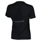 Womens Short Sleeve Performance Tennis Top Black and Sleet Apparel Paddletek
