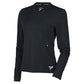 Womens Long Sleeve Performance Tennis Top Black Apparel Paddletek