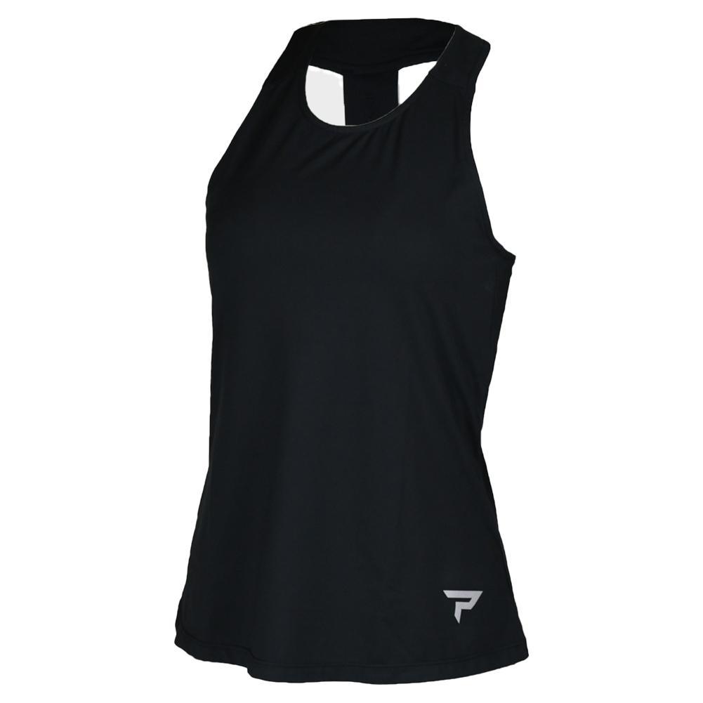 Womens Performance Tennis Tank Black Apparel Paddletek