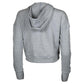 Womens Cropped Fleece Tennis Hoodie Glacier Gray Apparel Paddletek