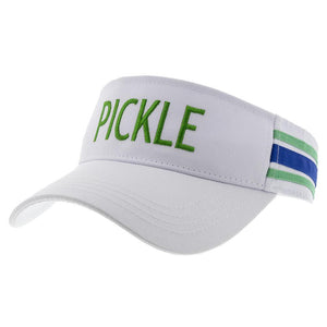 Pickle Visor White and Green Apparel Runway Athletics