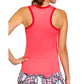 Women's Rhoswen Racerback Pickleball Tank Lychee Pink Apparel Tail