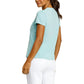 Women`s Bijou Boxy Short Sleeve Pickleball Top Aquifer Apparel Spin-It