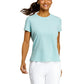 Women`s Bijou Boxy Short Sleeve Pickleball Top Aquifer Apparel Spin-It