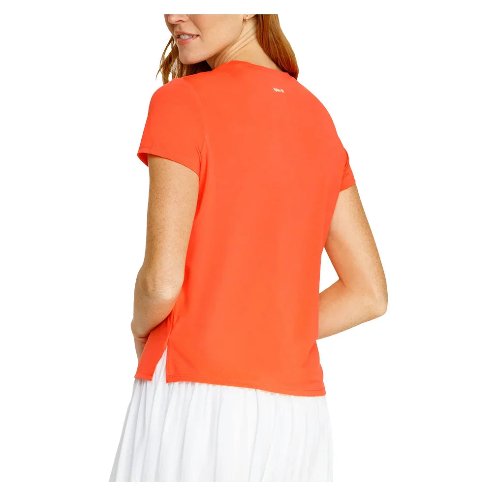 Women`s Bijou Boxy Short Sleeve Pickleball Top Apparel Spin-It