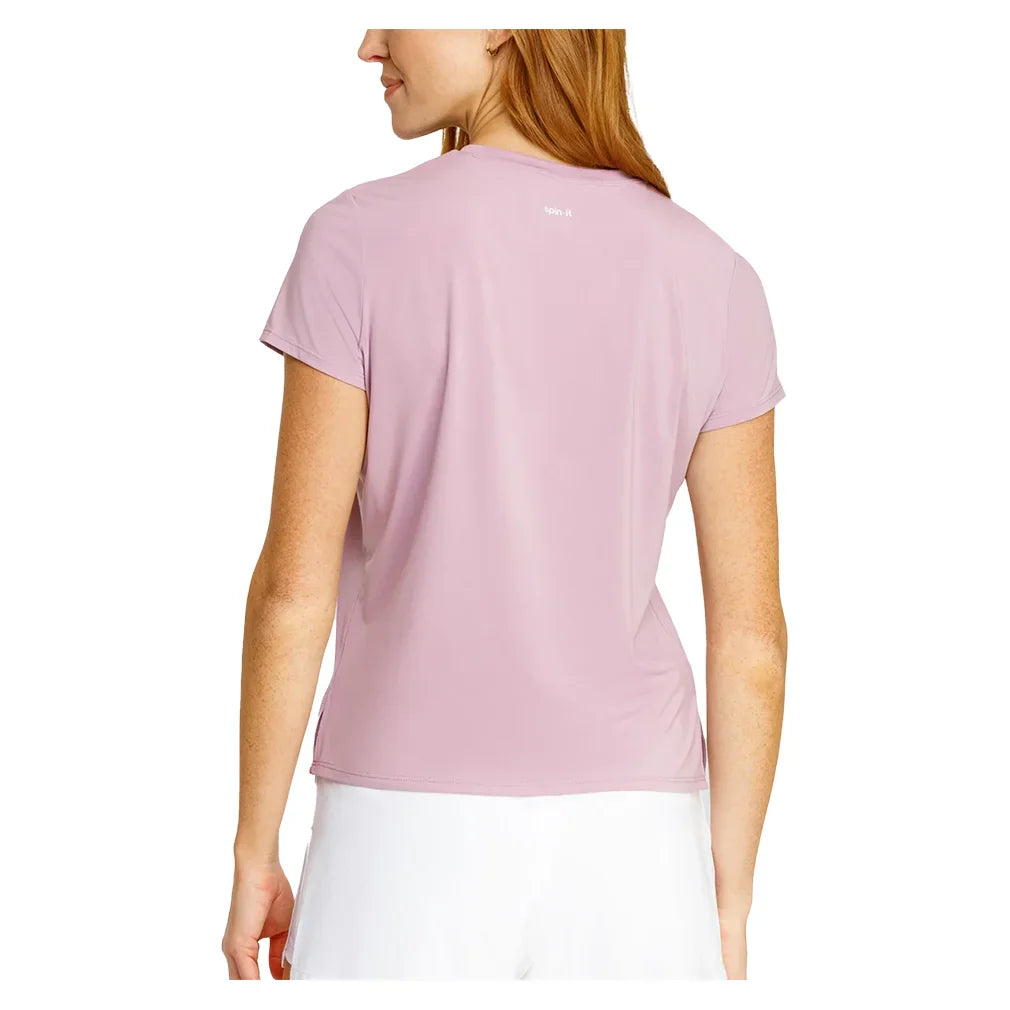 Women`s Bijou Boxy Short Sleeve Pickleball Top Apparel Spin-It