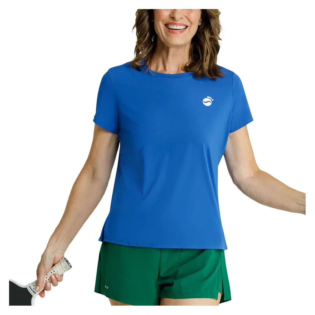 Women`s Bijou Boxy Short Sleeve Pickleball Top Apparel Spin-It
