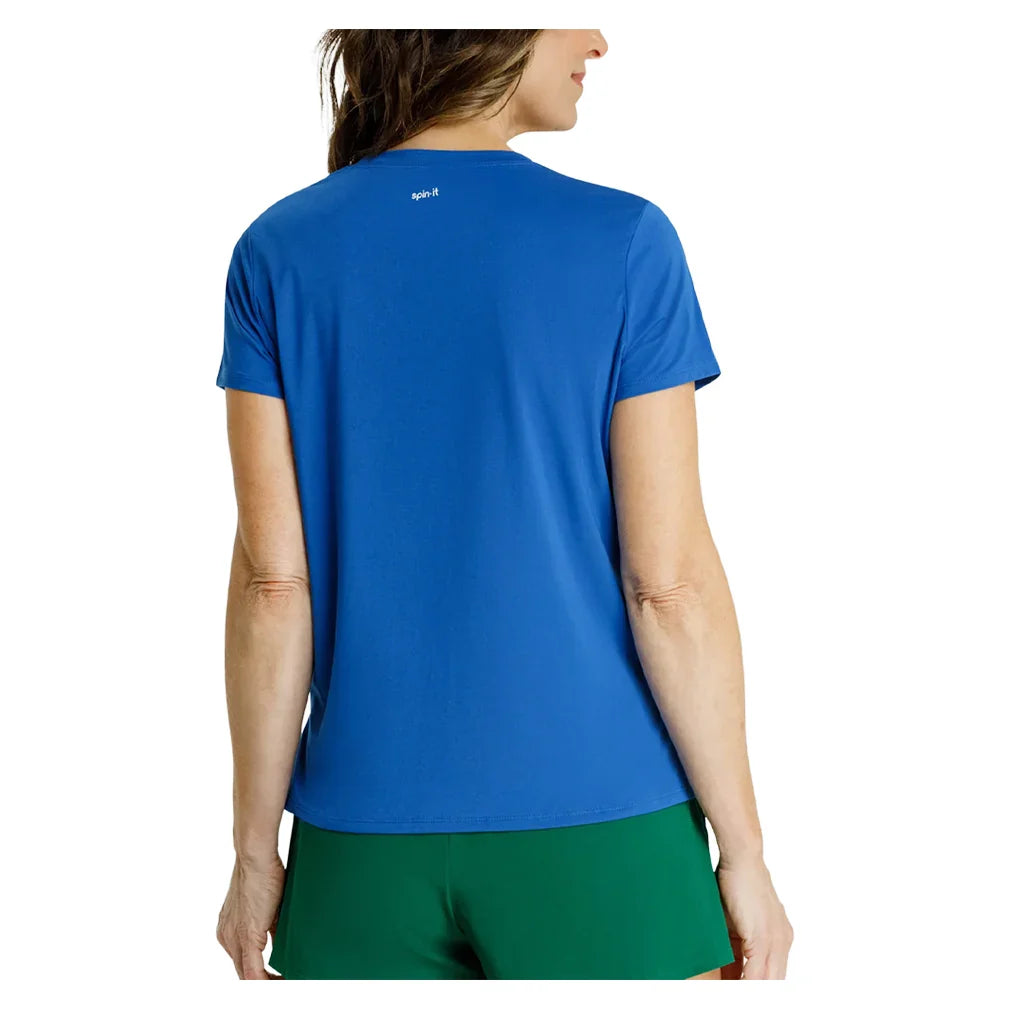 Women`s Bijou Boxy Short Sleeve Pickleball Top Apparel Spin-It