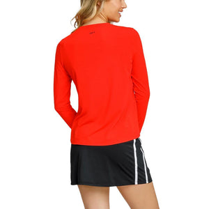 Womens Friday Longsleeve Pickleball Top Flamenco Apparel Spin-It