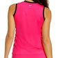 Women`s Madyn Scoop Neck Pickleball Tank Vivid Pink Apparel Spin-It