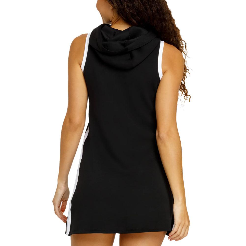 Women`s Tiff Sleeveless Hooded Pickleball Dress Onyx Apparel Spin-It