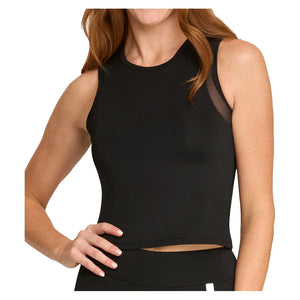 Women`s Yana Cropped Pickleball Tank with Bra Apparel Spin-It