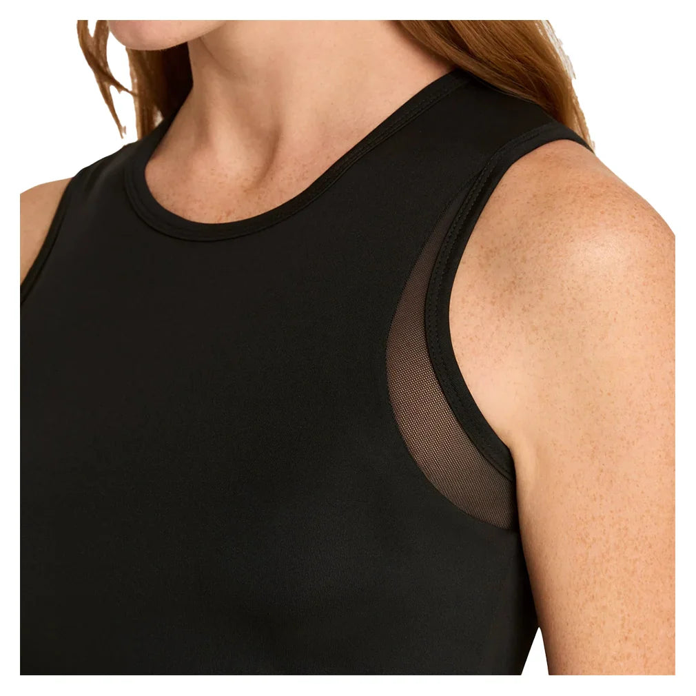 Women`s Yana Cropped Pickleball Tank with Bra Apparel Spin-It