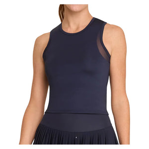 Women`s Yana Cropped Pickleball Tank with Bra Apparel Spin-It