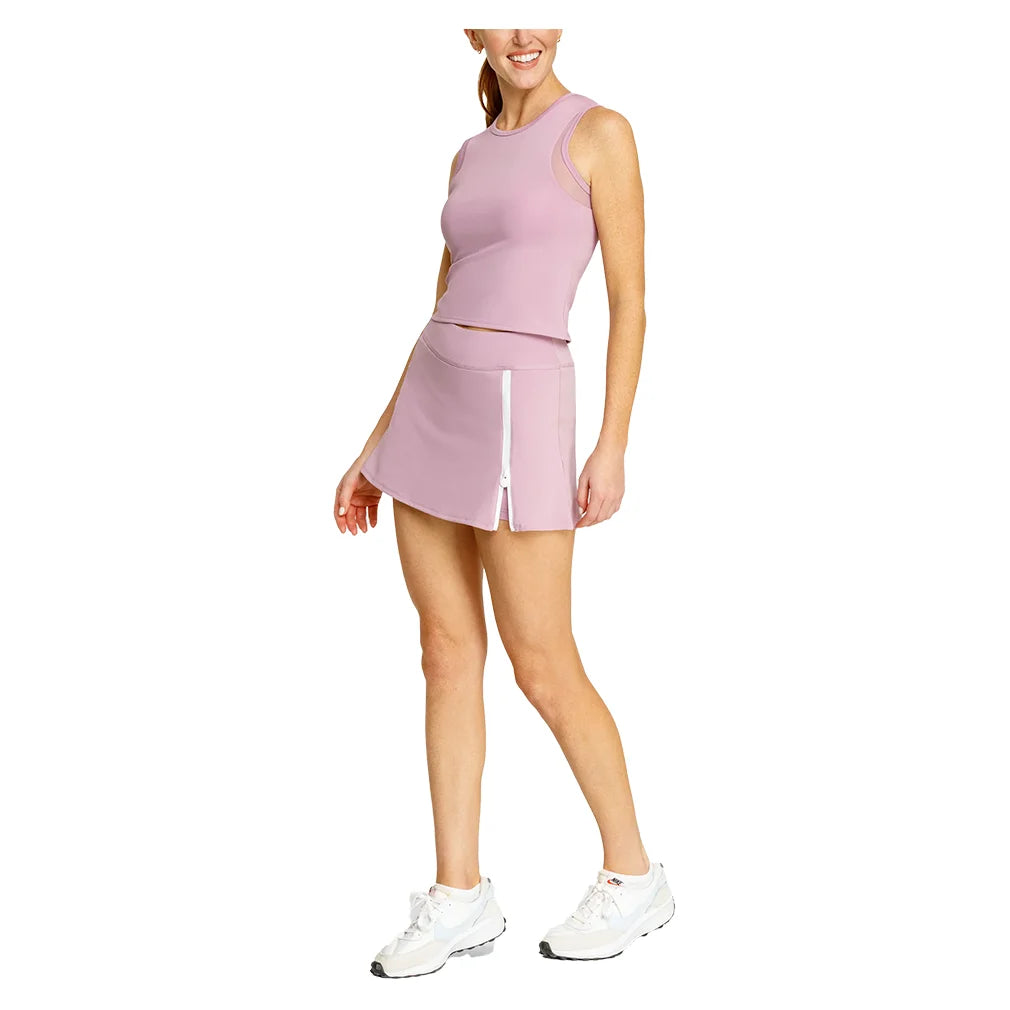 Women`s Yana Cropped Pickleball Tank with Bra Apparel Spin-It