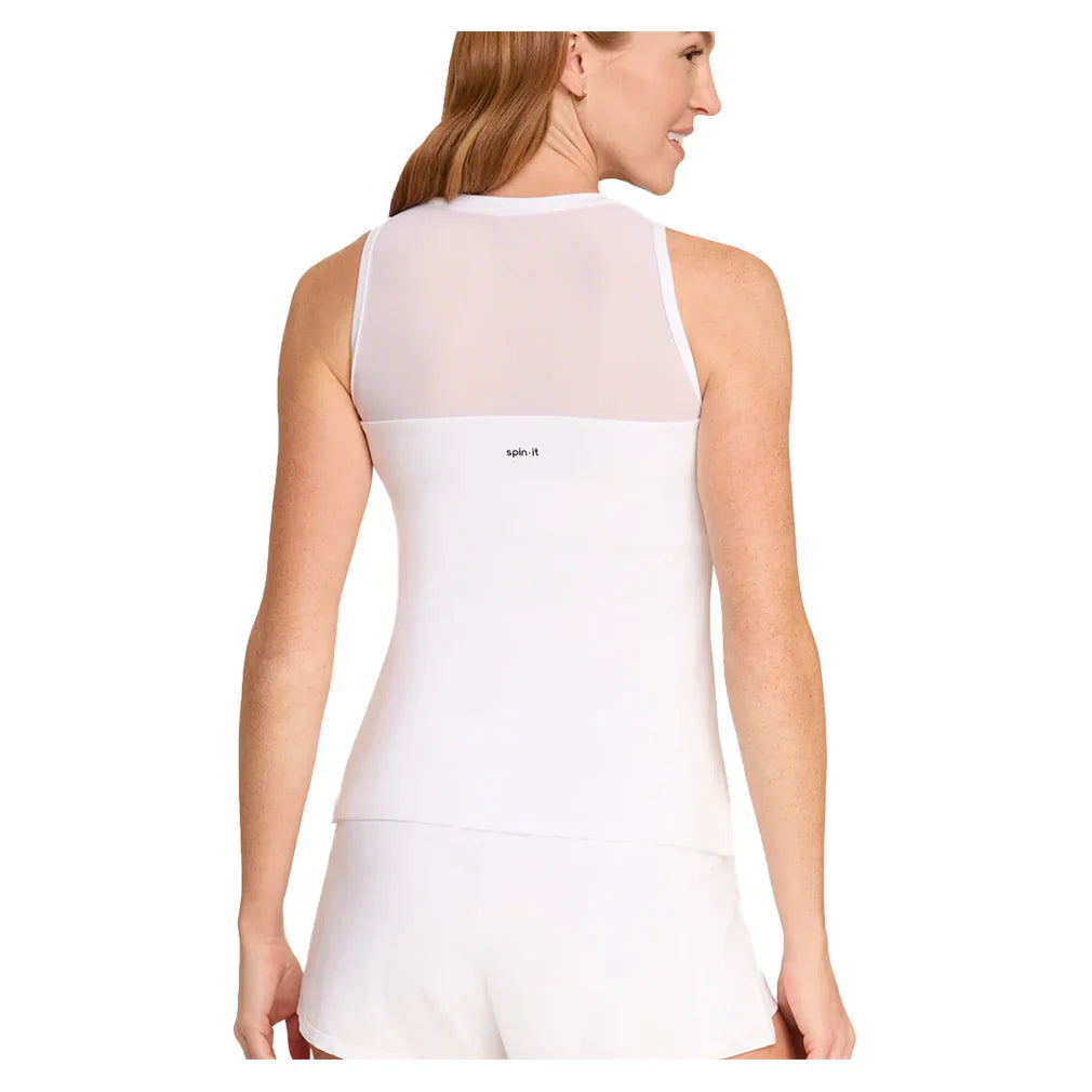 Women`s Jaedyn Tennis Tank with Bra Apparel Spin-It