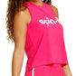 Women`s Machli Swing Pickleball Tank Vivid Pink and Chalk Apparel Spin-It