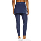 Womens Annia Pickleball Skeggings Navy Blue Apparel Spin-It
