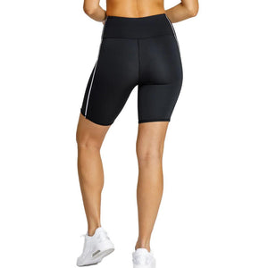 Womens Bebe 7 inch Pickleball Shorts Onyx Apparel Spin-It