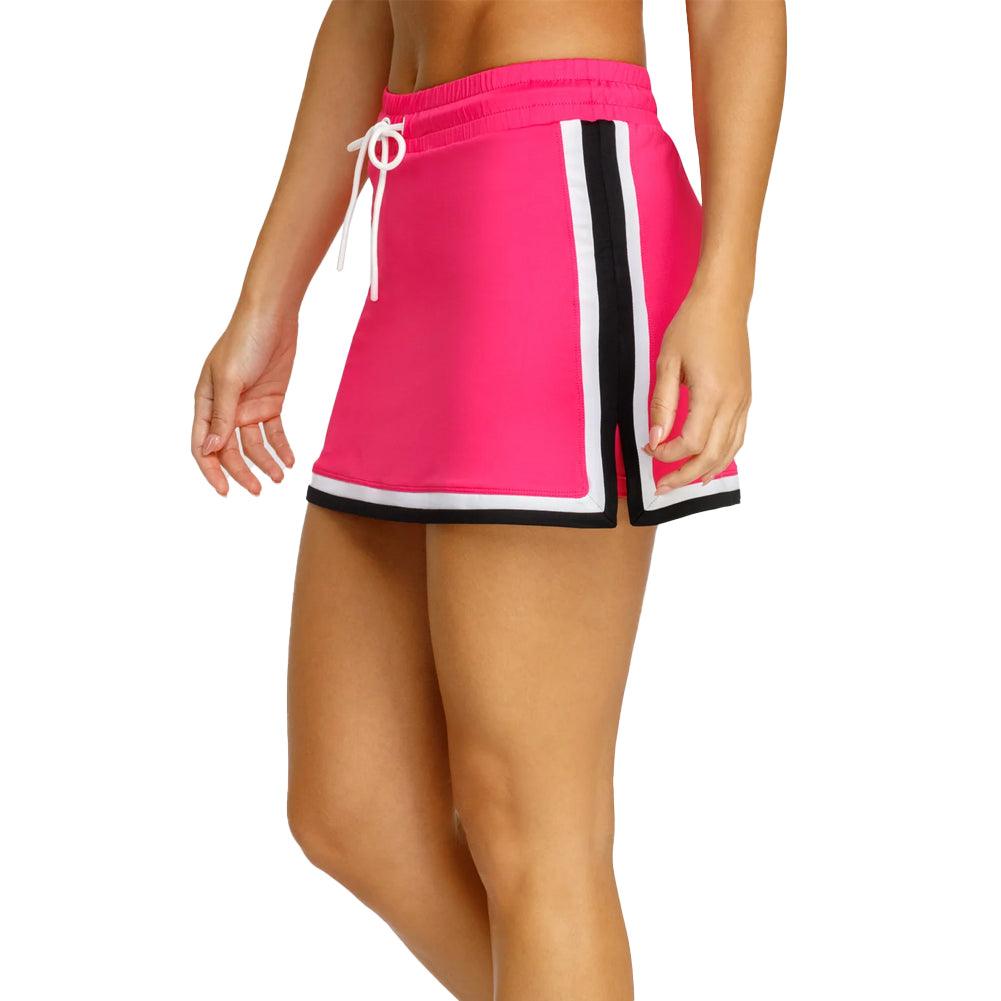 Women`s Noela Pickleball Skort Vivid Pink Apparel Spin-It
