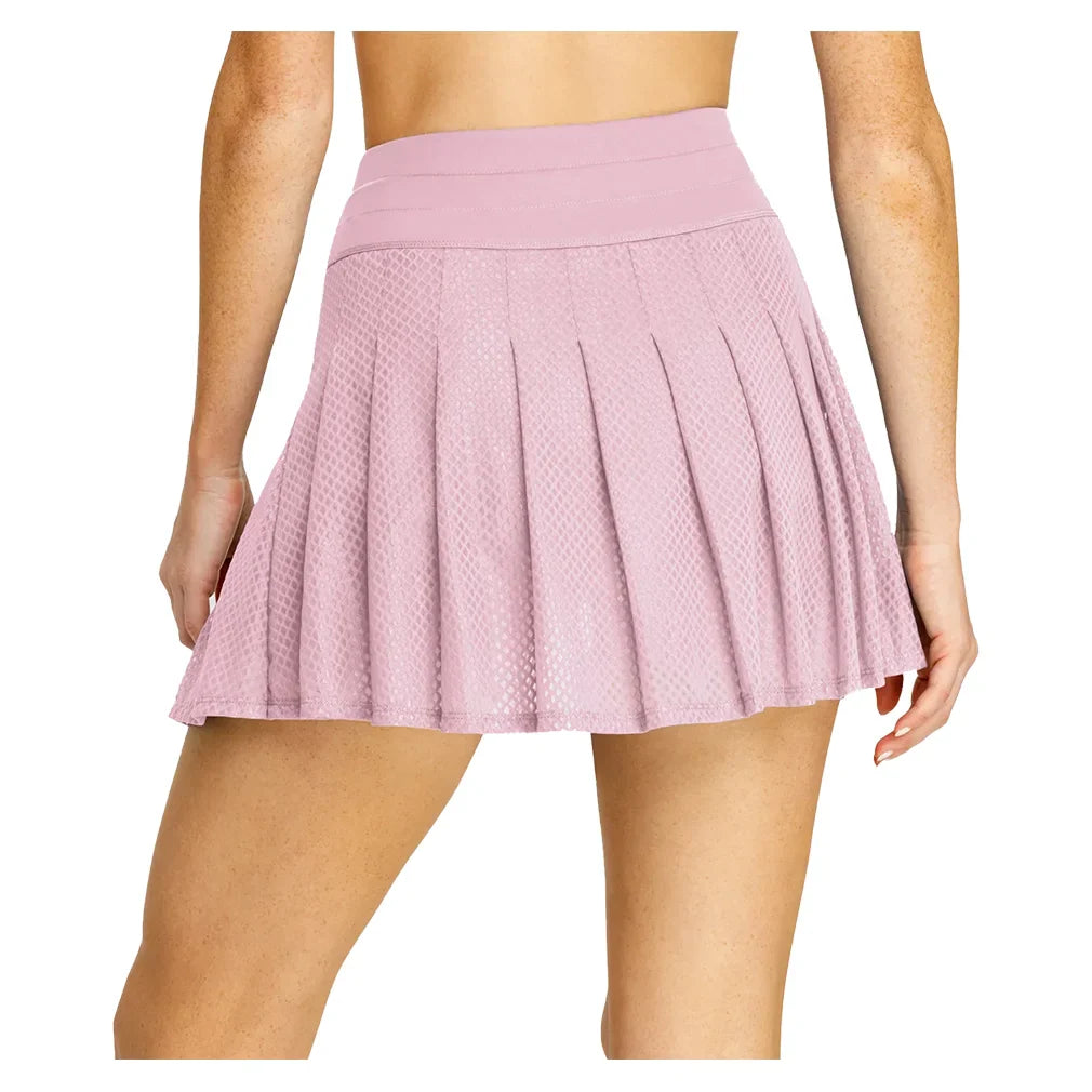 Women`s Kelli 14.5 Inch Pleated Pickleball Skort Lavender Mist Apparel Spin-It