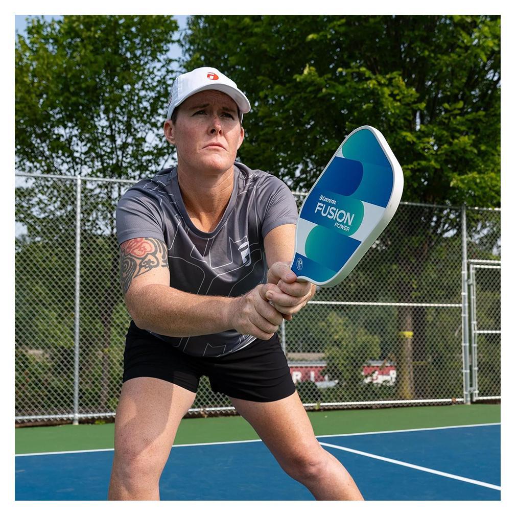 Fusion Power Pickleball Paddle Blue and Green Racquets Gamma