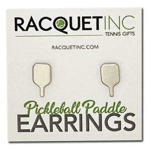 Pickleball Paddle Earrings Silver Racquets Racquet Inc