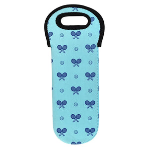 Tennis Wine Tote Clear Skies Blue Bags Racquet Inc